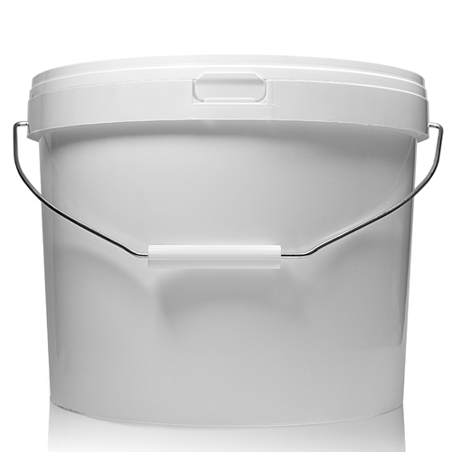 10.3 Litre White Plastic Bucket