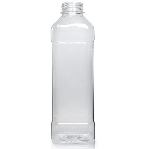 1000ml Clear PET Square Plastic Juice Bottle