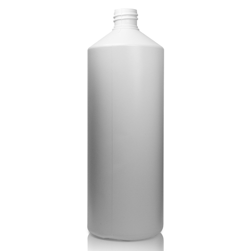 1 Litre White HDPE Plastic Bottle