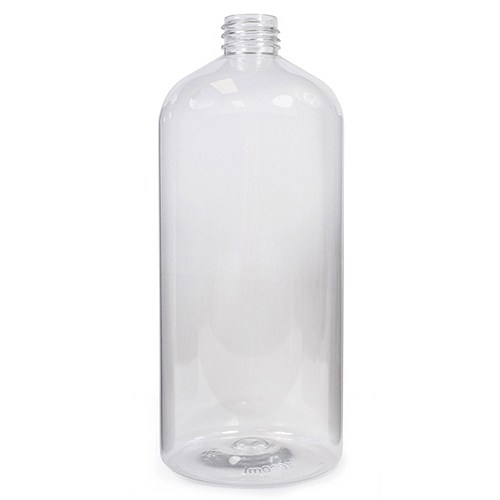 1000ml Clear Boston PET Plastic Bottle