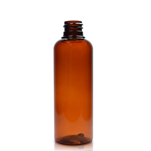 100ml 'Boston' Amber Plastic Bottle