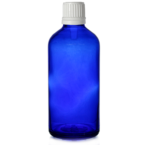 100ml Blue Dropper Bottle w white dropper
