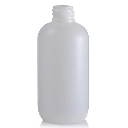 100ml Natural HDPE Boston Plastic Bottle