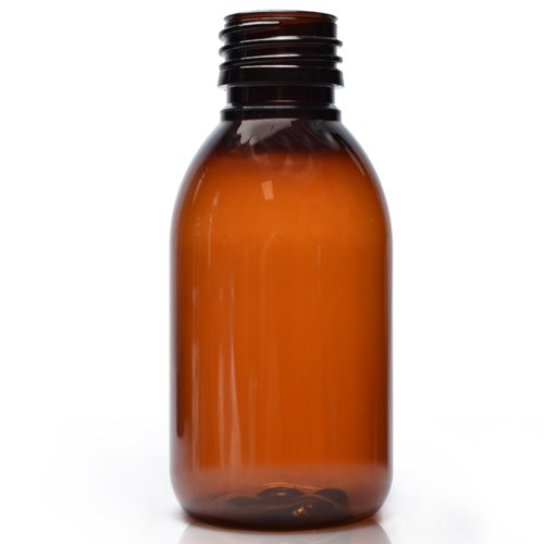 125ml Amber PET Plastic Sirop Bottle