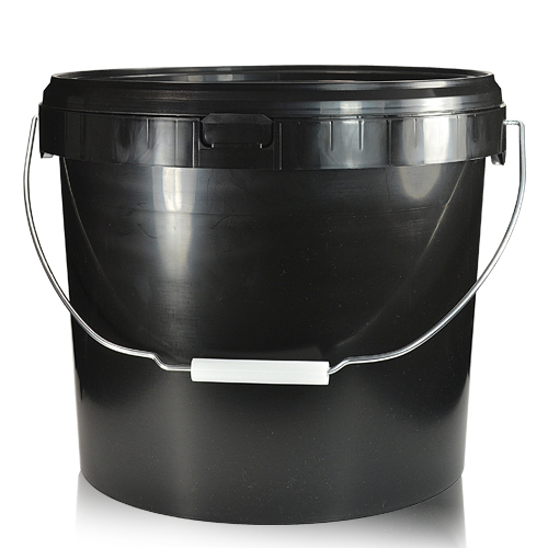 16 Litre Black Plastic Bucket