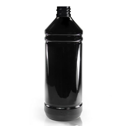 1000ml High Gloss Black Plastic Bottle