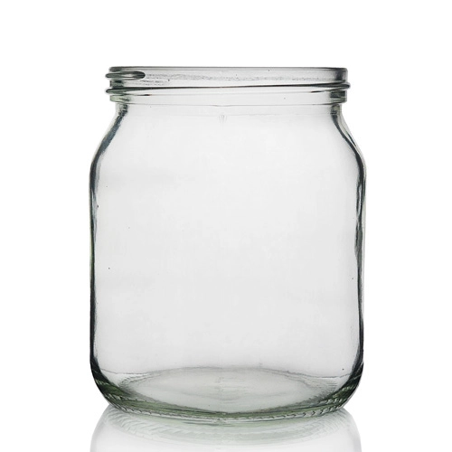 1lb Clear Glass Honey Jar