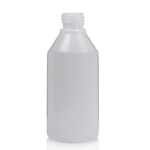 200ml Natural HDPE Plastic Round Bottle