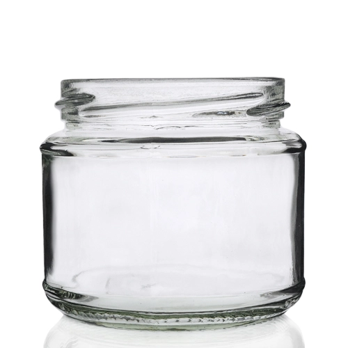 200ml Squat Clear Glass Food Jar