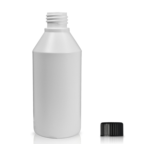 200ml HDPE White Plastic Bottle With Cap