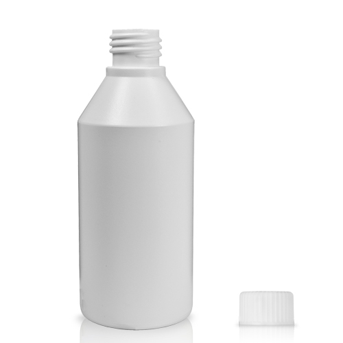 200ml HDPE White Plastic Bottle With Cap