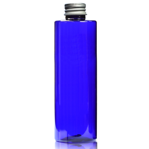 250ml Blue Tubular Bottle with ali cap