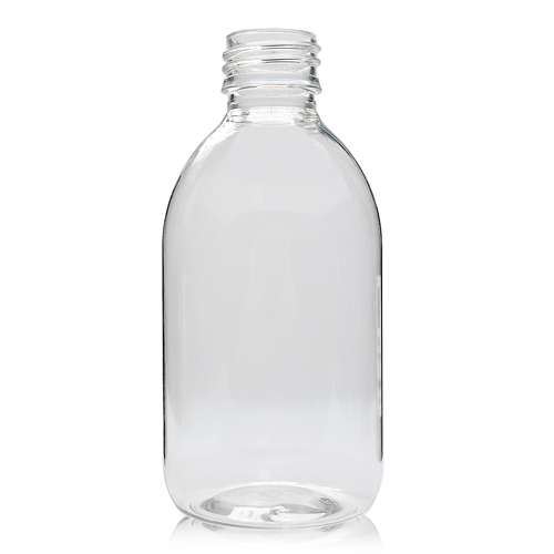 250ml Clear PET Plastic Sirop Bottle