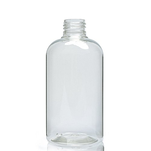 250ml Short Boston Clear Plastic Bottle