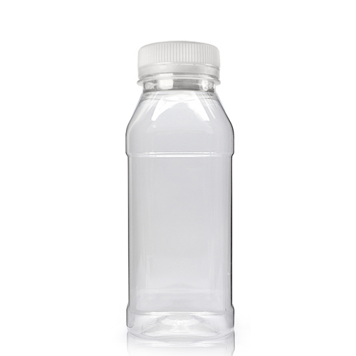 250ml Square Plastic Juice Bottle With Nat Cap