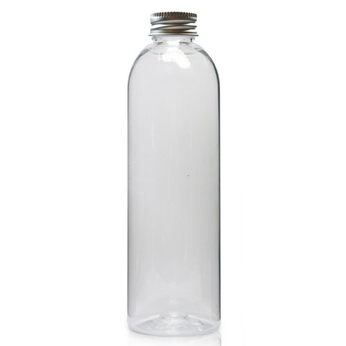 250ml Plastic Tall Boston Bottle With Metal Cap