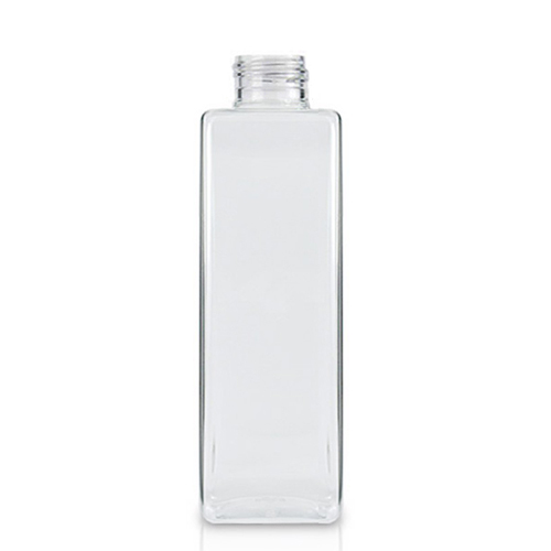 250ml Tall Clear PCR/PET Square Bottle