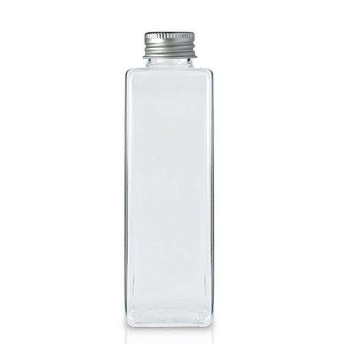 250ml Tall Plastic Square Bottle With Cap