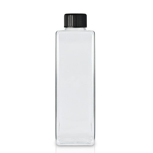 250ml Tall Plastic Square Bottle With Cap