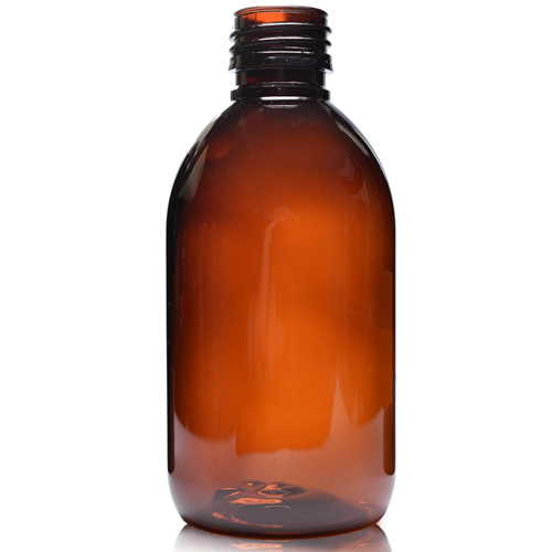 250ml Amber PET Plastic Sirop Bottle