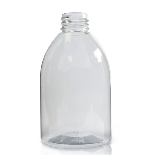 300ml Clear PET Plastic Round Bottle