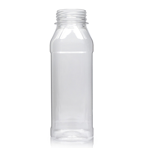 300ml Clear PET Square Plastic Juice Bottle