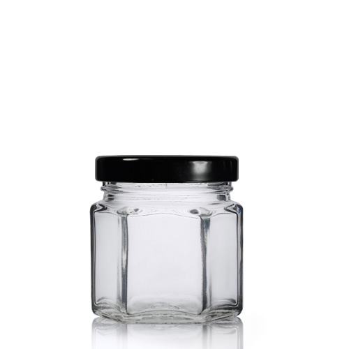 45ml Glass hexagonal Glass Jar