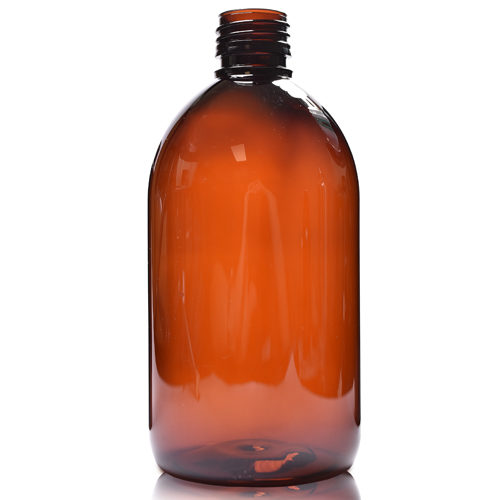 500ml Amber PET Plastic Sirop Bottle