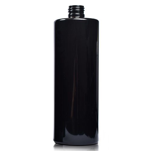 500ml Hi-Gloss Black Plastic Bottle