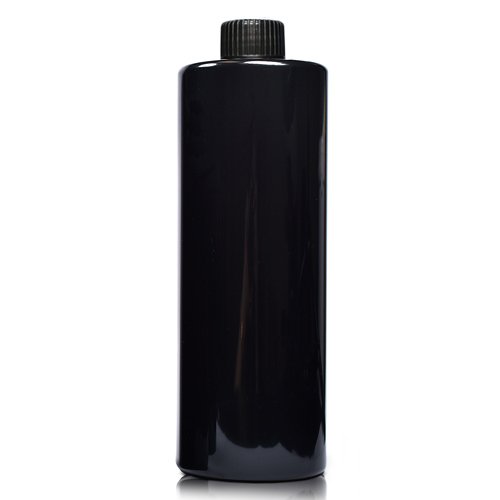 500ml Glossy Black PCR Plastic Bottle