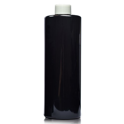 500ml Hi-Gloss Black Plastic Bottle With Cap