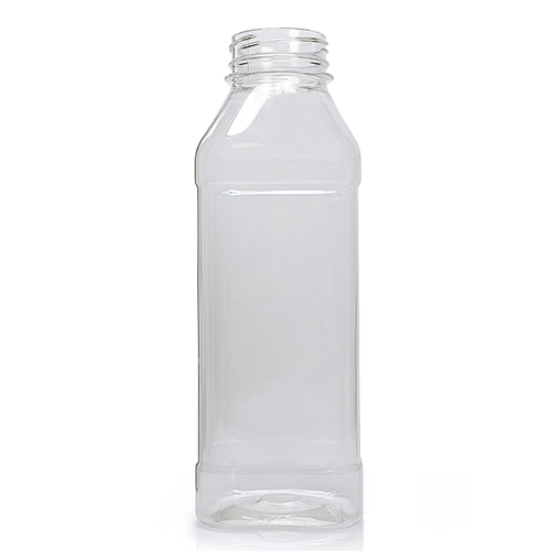 500ml Clear PET Square Plastic Juice Bottle