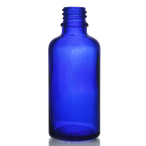 50ml Blue Glass Dropper Bottle