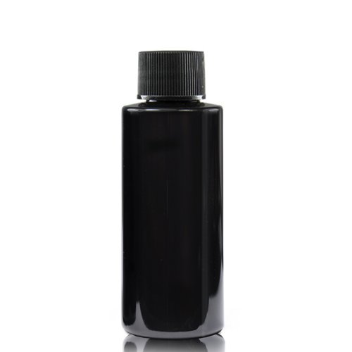 50ml Black Plastic bottle With Cap