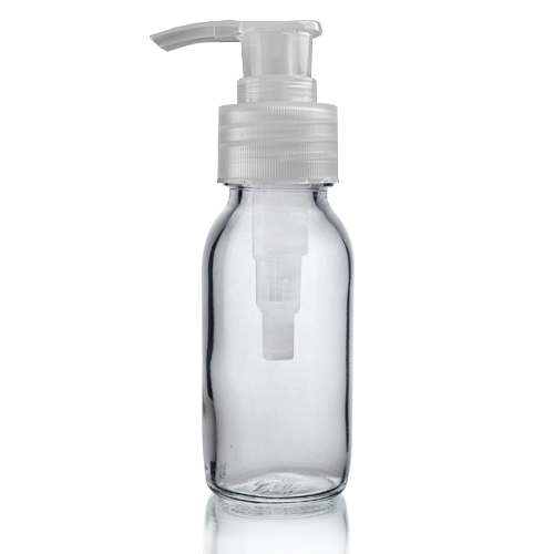60ml Clear Glass Sirop Bottle with nat pump