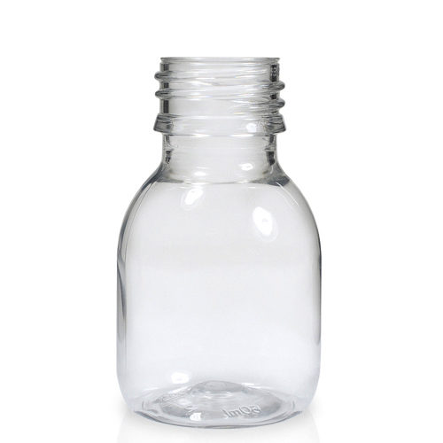 60ml Clear PET Plastic Sirop Bottle